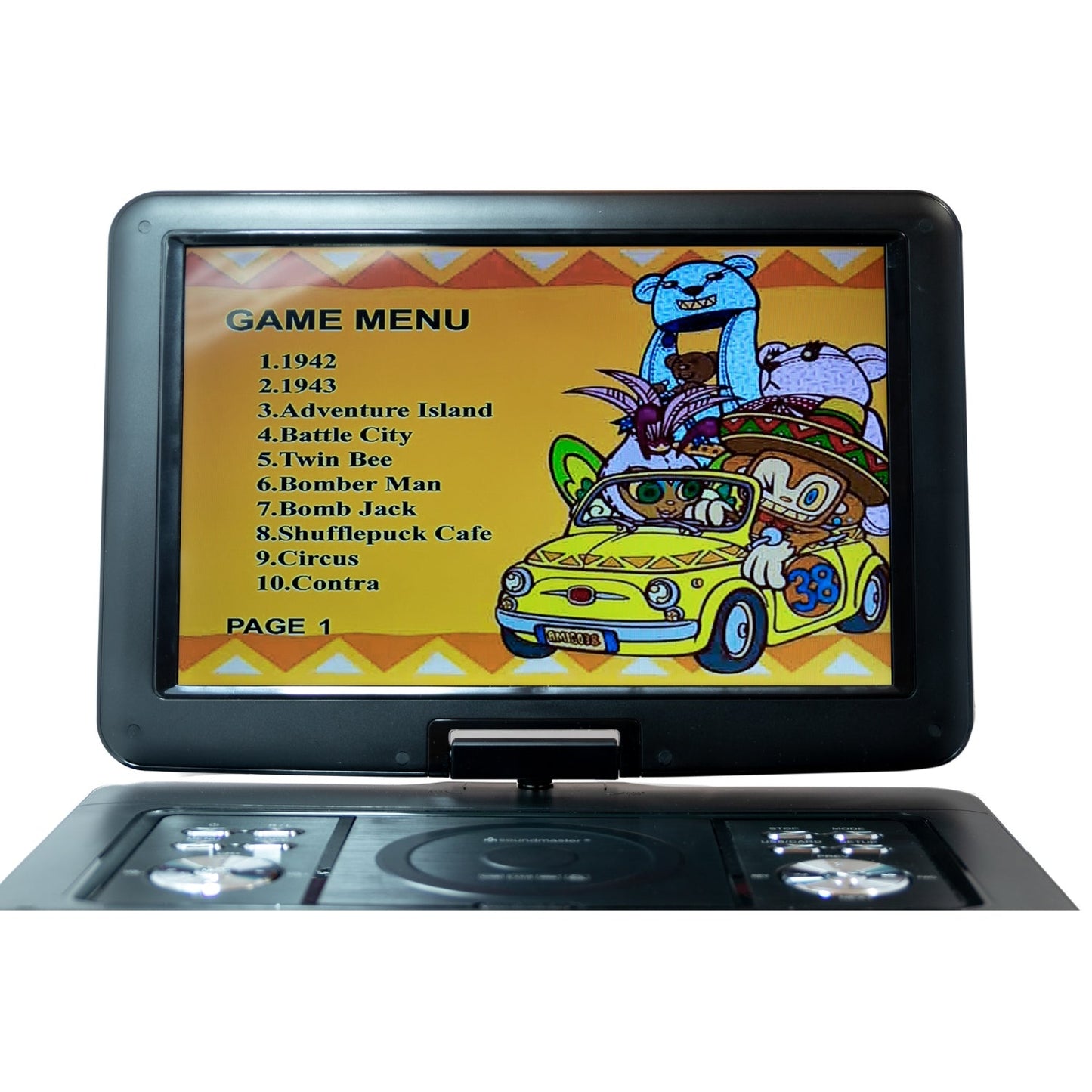 soundmaster pdb1600sw tragbarer dvd player mit dvb t2 hd tuner und 15 4 tft bildschirm inkl 300 spielen – Ansicht 8 – Produktbild von Soundmaxx Online