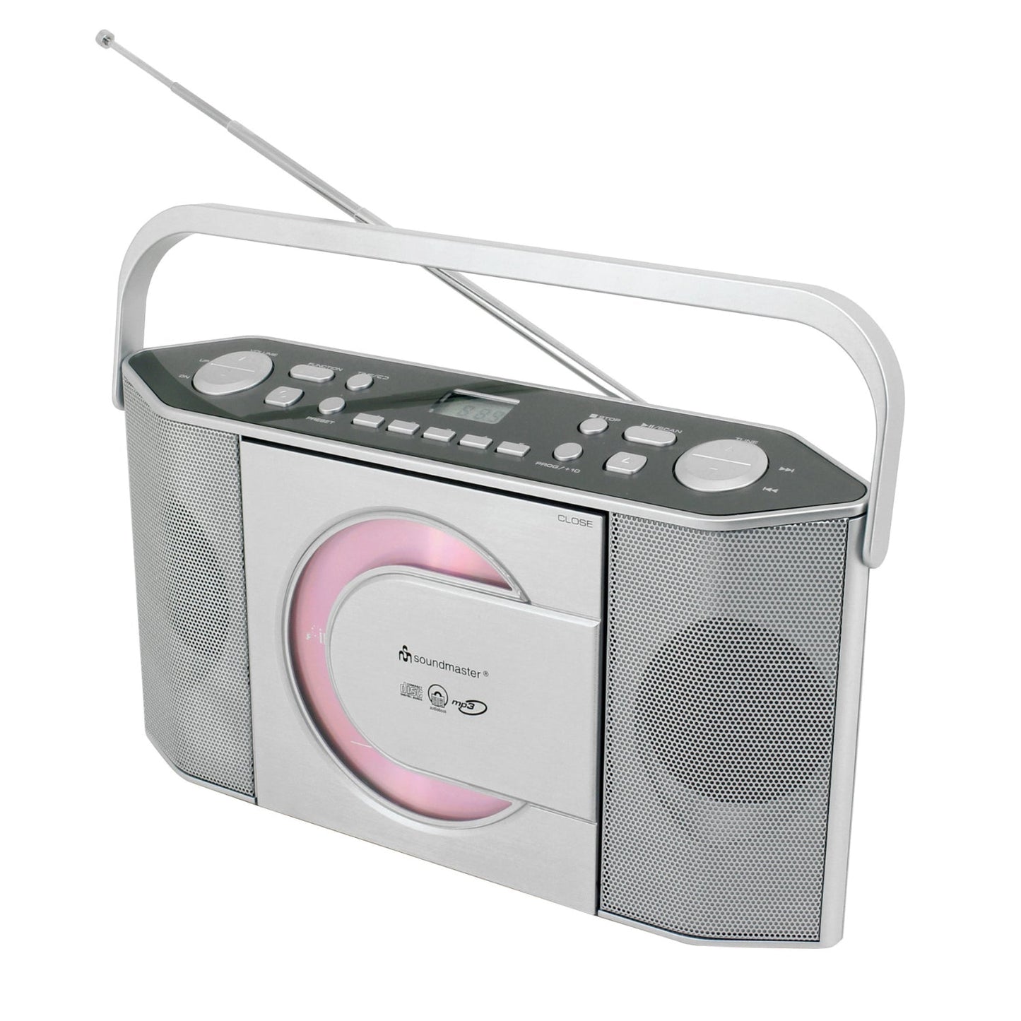 Soundmaster RCD1755SI tragbares Radio mit CD-Player UKW-PLL