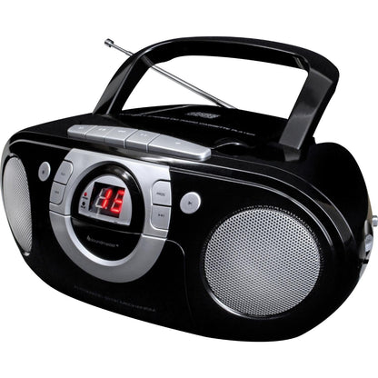 soundmaster scd5100sw radio tragbarer cd player kassettenrecorder radiorecorder – Detailaufnahme – Produktbild von Soundmaxx Online