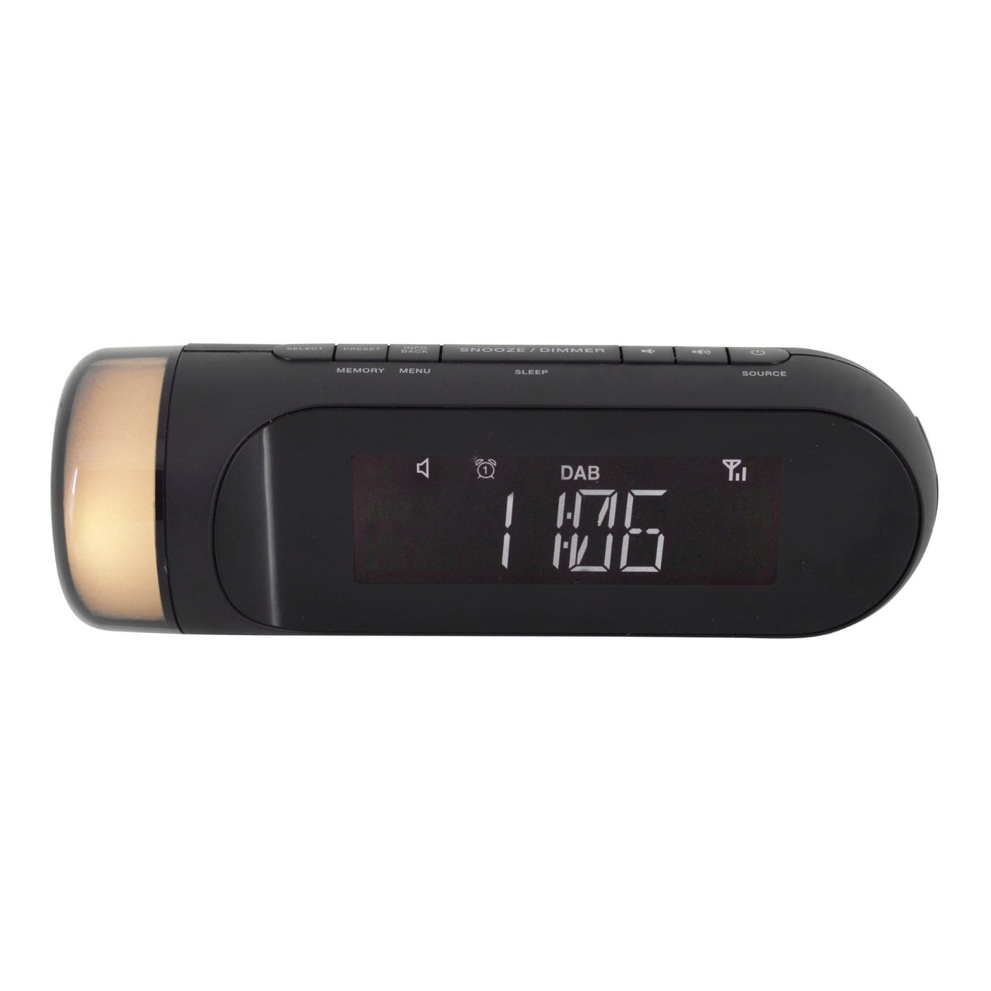 soundmaster ur6600sw dab und ukw radiowecker dualalarm mit nachtlicht – Detailaufnahme – Produktbild von Soundmaxx Online
