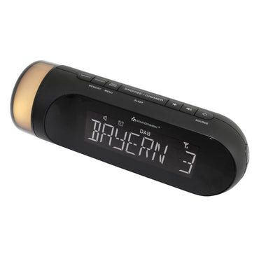 soundmaster ur6600sw dab und ukw radiowecker dualalarm mit nachtlicht – Seitenansicht – Produktbild von Soundmaxx Online